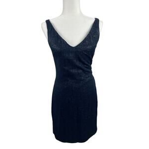 Vintage Tocca Silk Wool Shimmer Cocktail Dress Side Ruched Old Hollywood Sz 2
